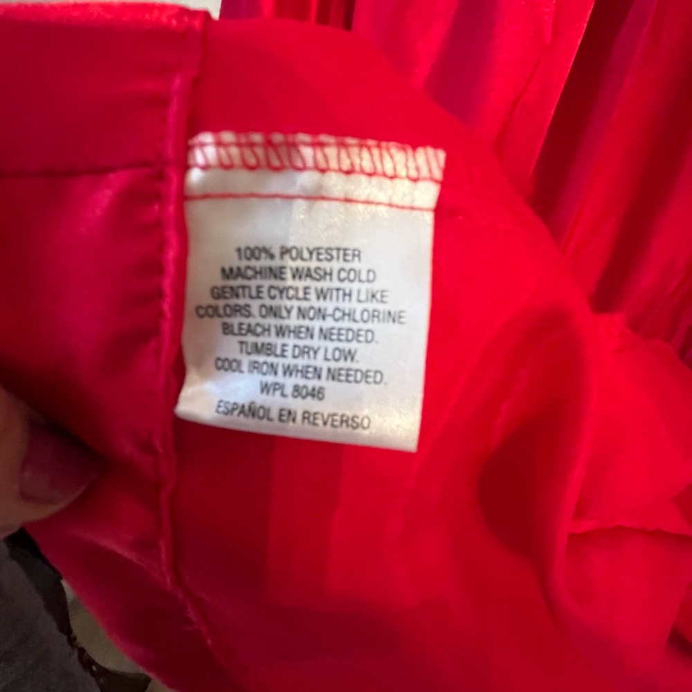 Morgan Taylor red robe for ladies size S/M - Picture 5 of 5